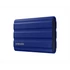 SAMSUNG Hordozható SSD T7 Shield, USB 3.2 Gen.2 (10Gbps), 1TB, Kék