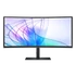 SAMSUNG Ívelt VA monitor 34" S65VC, 3440x1400, 21:9, 350cd/m2, 5ms, HDMI/DisplayPort/2xUSB/USB-C/LAN, hangszóró&webkam.
