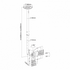 SBOX CPLB-28S mennyezeti fali konzol, dönthető, forgatható, 23"-42", 200x200, max 30 kg