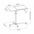 SBOX PFS-2 Mobil gurulós padlóállvány projektorhoz, max 10 kg