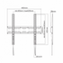 SBOX PLB-2544F fali konzol, fix, 32"-55", 400x400, max 35 kg