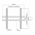 SBOX PLB-2544T fali konzolt, dönthető 32"-55", 400x400, max 35 kg