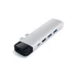 Satechi Aluminium Type-C PRO Hub (HDMI 4K,PassThroughCharging,1x USB3.0,1xSD,Ethernet) - Silver