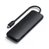 Satechi Aluminium USB-C Hybrid Multiport adapter (SSD Enclosure, HDMI 4K, 2 x USB-A 3.1 Gen 2 up to 10 Gbps) - Black