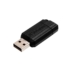 VERBATIM Pendrive, 64GB, USB 2.0, 10/4MB/sec, "PinStripe", fekete