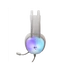 WHITE SHARK PEACOCK-W, GH-2444W, gamer fejhallgató, RGB, fehér, (3.5 Jack+USB)