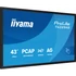 iiyama 24/7 VA interaktív kijelző, 42,5", , 3840x2160, 16:9, 500cd, 8ms, 4000:1, HDMI/USB-C/Ethernet, T4329AS