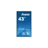 iiyama Prolite 24/7, 42,5" 3840 x 2160, 16:9, 500cd, 6,5ms,4000:1,HDMIx3/USBx2/RS-232c/RJ45/ LH4360UHS-B2AG